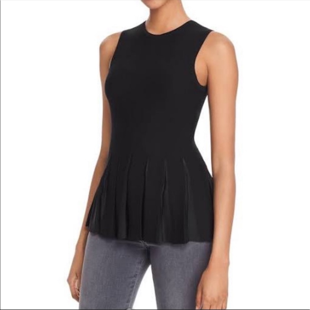 Theory Black Peplum Sleeveless Top 🖤 EUC